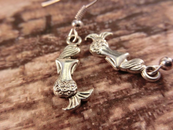 Meerjungfrauen Ohrringe Vintage Optik Ariel